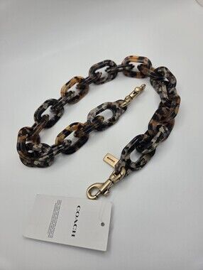Coach Short Chain Strap with Recycled Resin